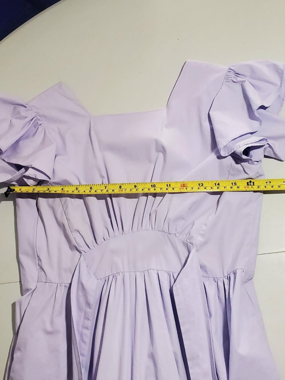 Farrow Beulah Cotton Open Back Tiered Dress in Lavender - Sz S- shipping incl. - Picture 6 of 16